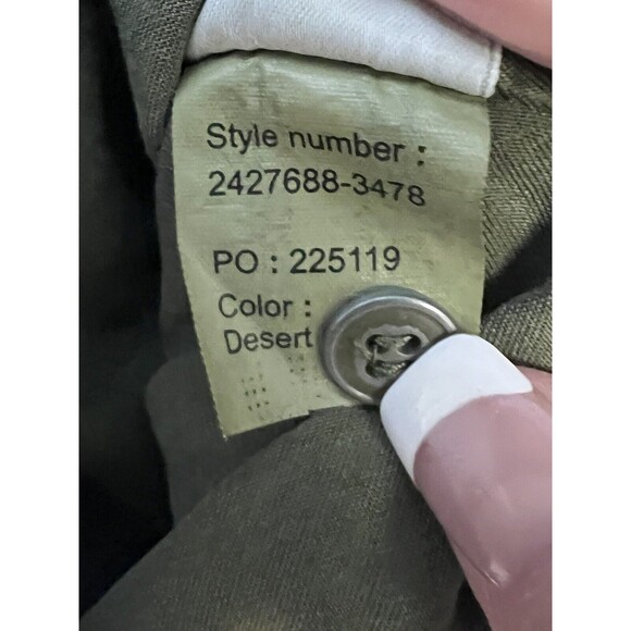 Paige Button Down Tencel Blouse Army Green Size Extra Small XS - Picture 8 of 8